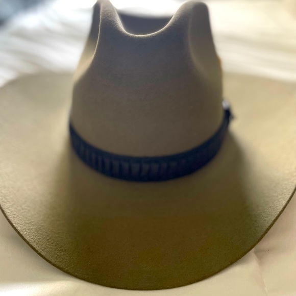 Chapeau Cowboy Vintage John B Stetson 3X Beaver - Marron, Taille 7 1/4